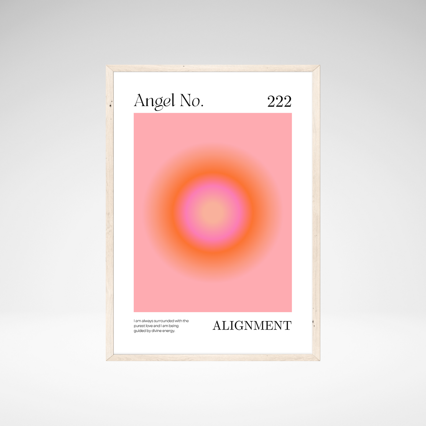 Aura Angel Number Set | Pink/Orange (3 prints)